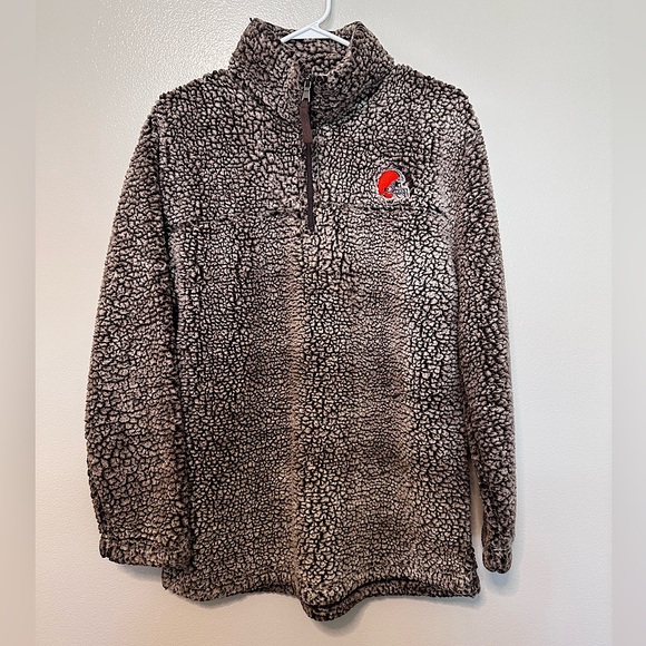 Cleveland Browns Sherpa Quarter-Zip Pullover - Picture 1 of 4